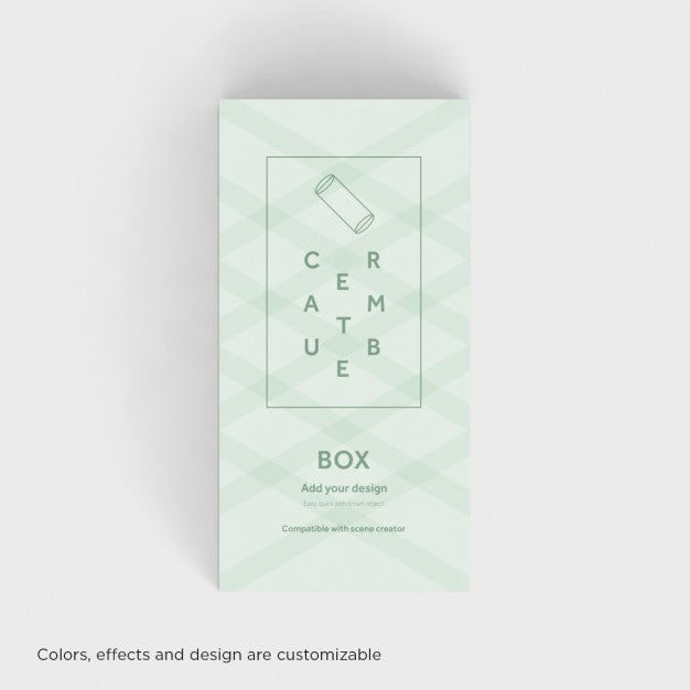 Realistic Box Presentation Psd