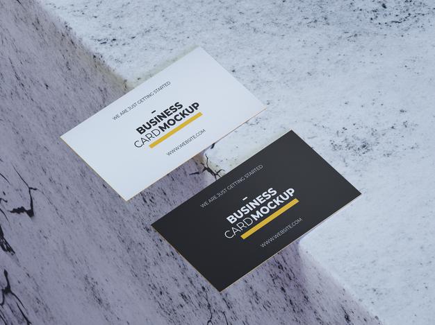 Realistic Business Card Mockup Psd