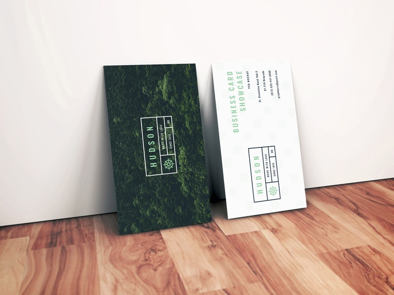 Realistic Business Card Mockup