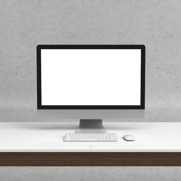 Realistic Computer Mock Up Psd