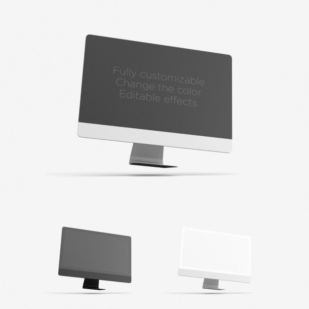Realistic Computer Presentation Psd