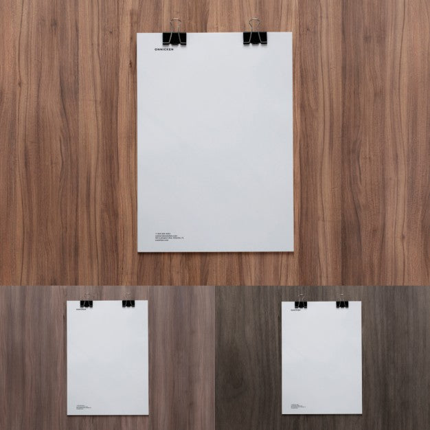 Realistic Document Presentation Psd