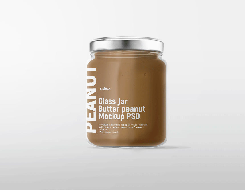 Realistic Glass Jar Mockup