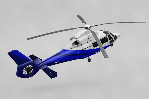 Realistic Helicopter Mockup Psd