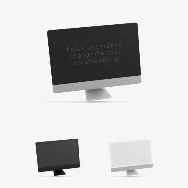Realistic Imac Mock Up Psd