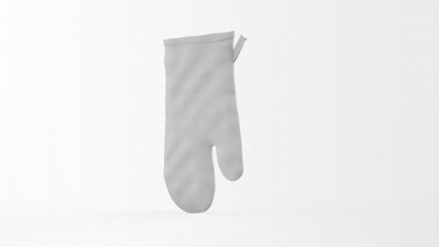 Realistic Kitchen Mitt Isolated On White Psd