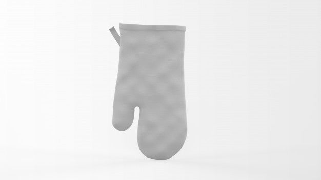 Realistic Kitchen Mitt Isolated On White Psd