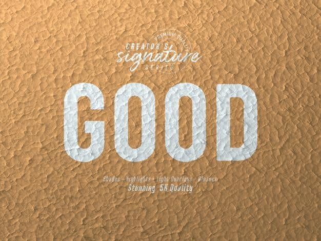 Realistic Logo Mockup On Grunge Surface Concrete Wall Branding Sign Logo Mockup Template Psd