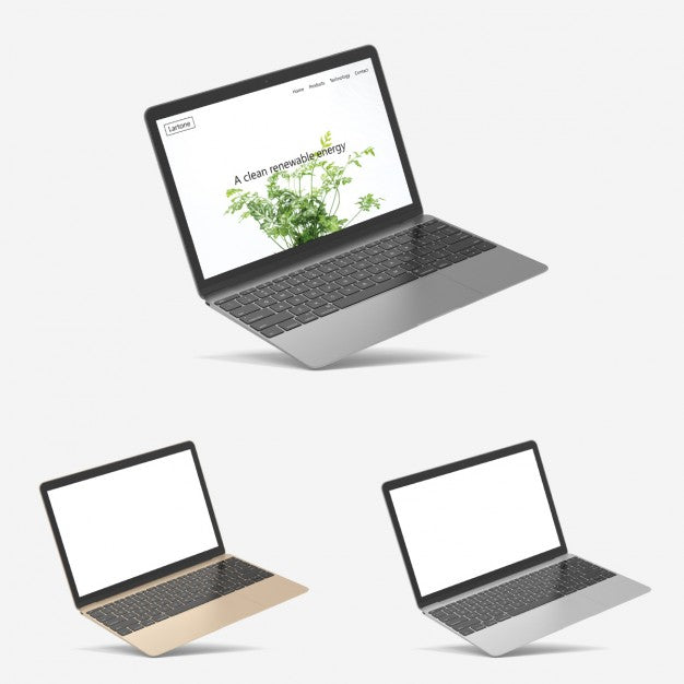 Realistic Macbook Presentation Psd