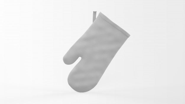 Realistic Oven Mitt Isolated On White Psd