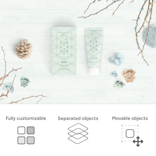 Realistic Packaging Mock Up Psd