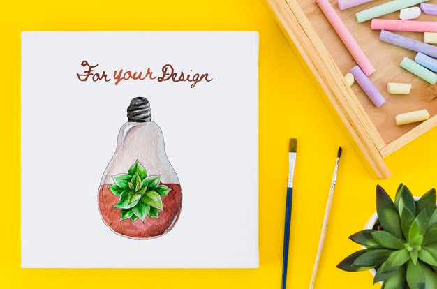 Realistic Paint On White Sheet Psd