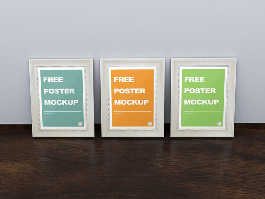 Realistic Poster Frame Mockup