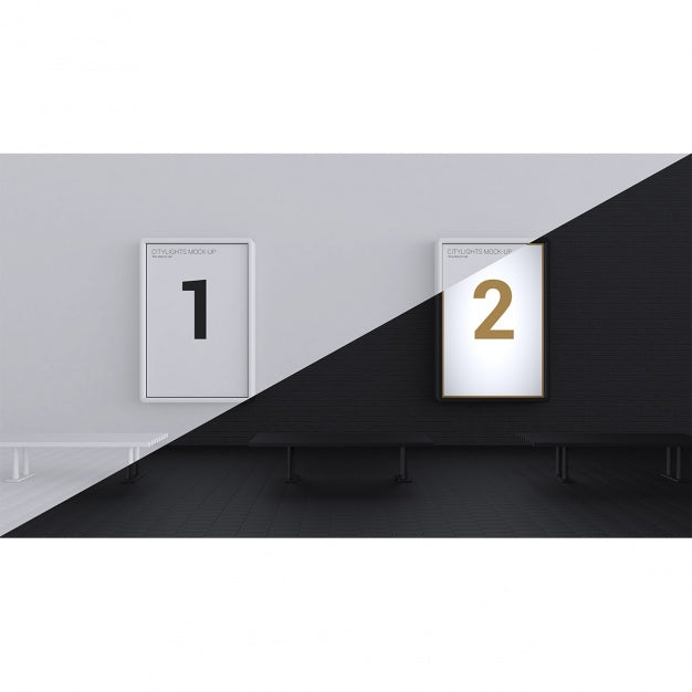 Realistic Poster Presentation Psd