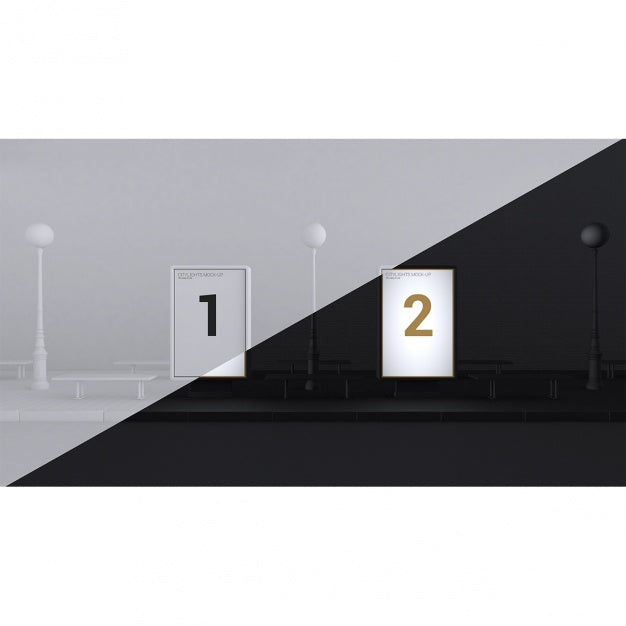 Realistic Poster Presentation Psd