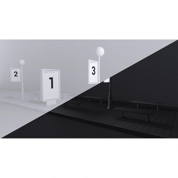 Realistic Poster Presentation Psd