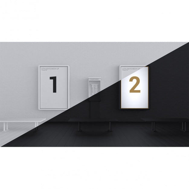 Realistic Poster Presentation Psd