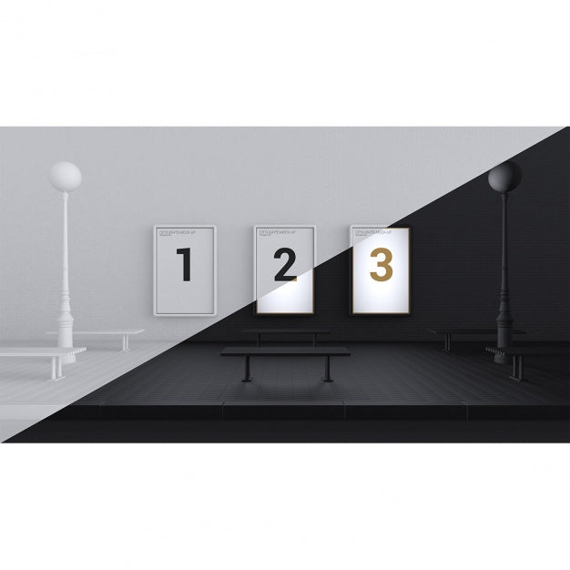 Realistic Poster Presentation Psd