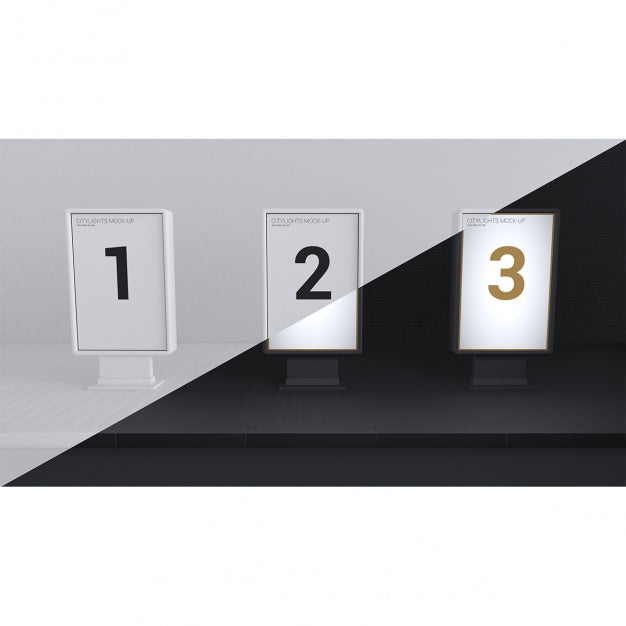 Realistic Poster Presentation Psd