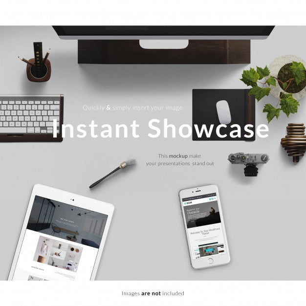 Realistic Screen Mock Up Psd