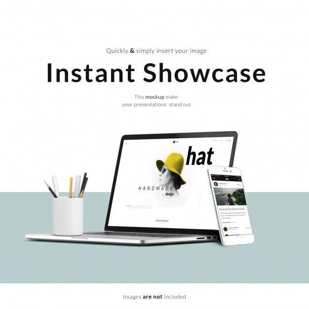 Realistic Screen Mock Up Psd