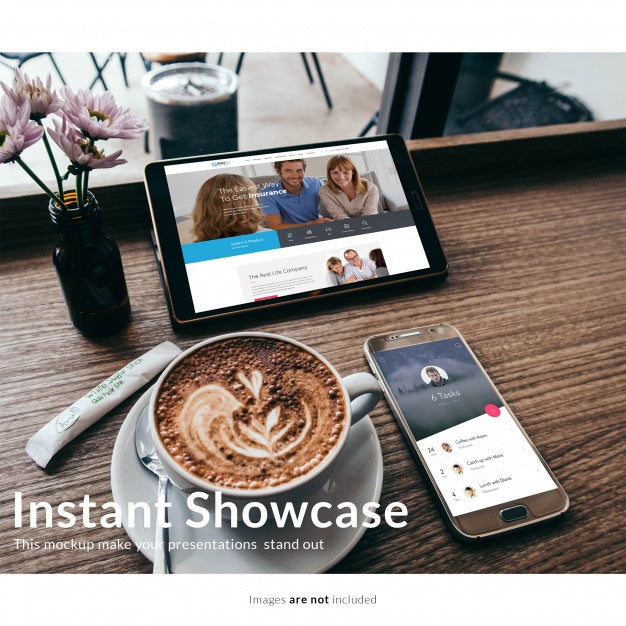 Realistic Screen Mock Up Psd