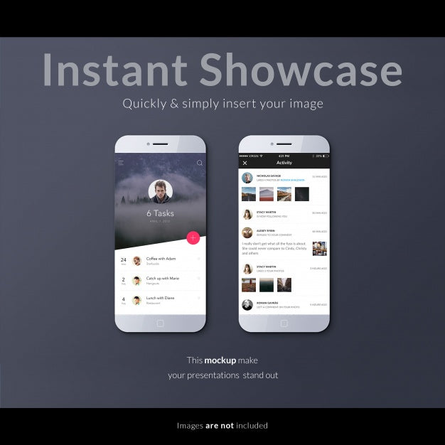 Realistic Screen Mock Up Psd
