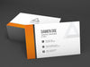 Realistic Shaded Business Card Mockup Psd