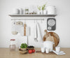 Realistic Shelves In A Kitchen With Utensils Psd
