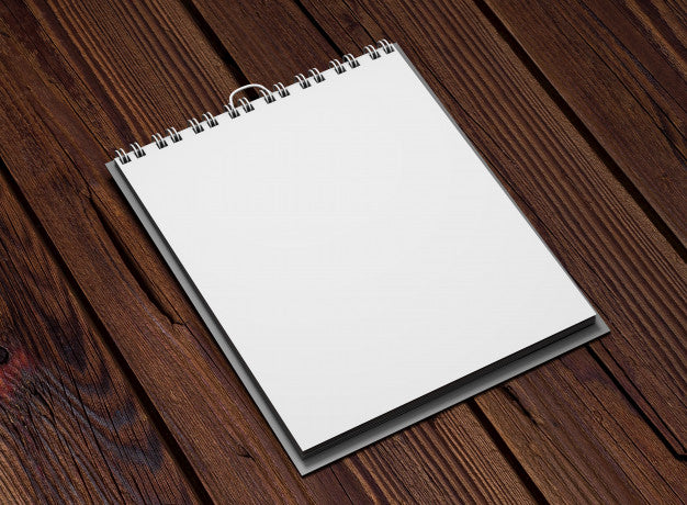 Realistic Square Calendar On Wood Psd