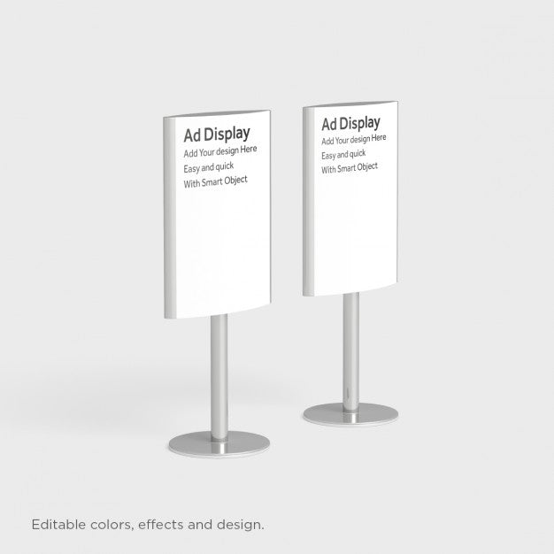 Realistic Two Display Presentation Psd