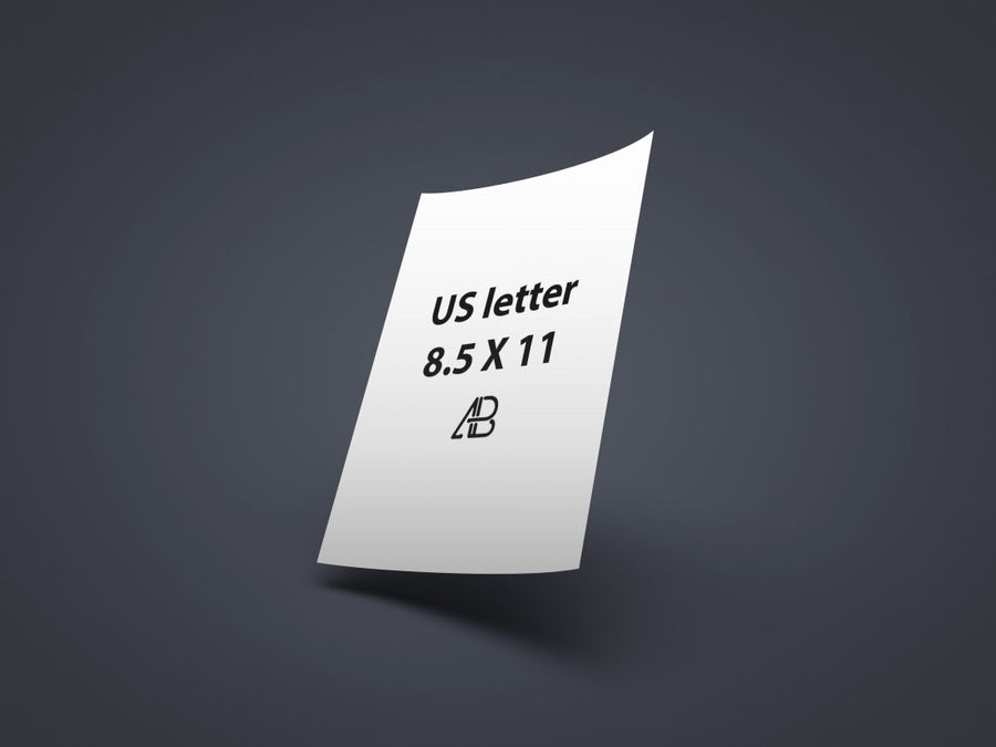 Realistic Us Letter Paper Mockup Vol.1