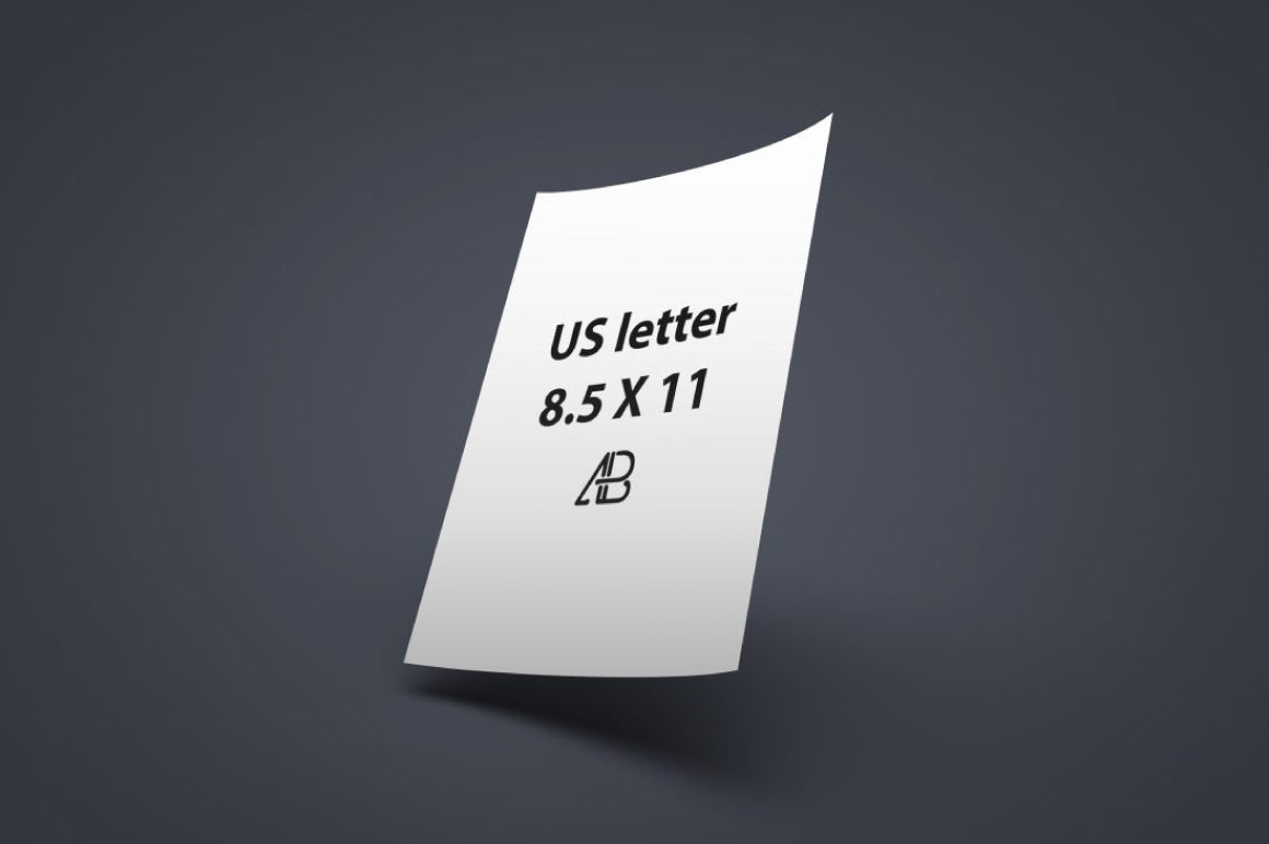 Realistic Us Letter Paper Mockup Vol.1