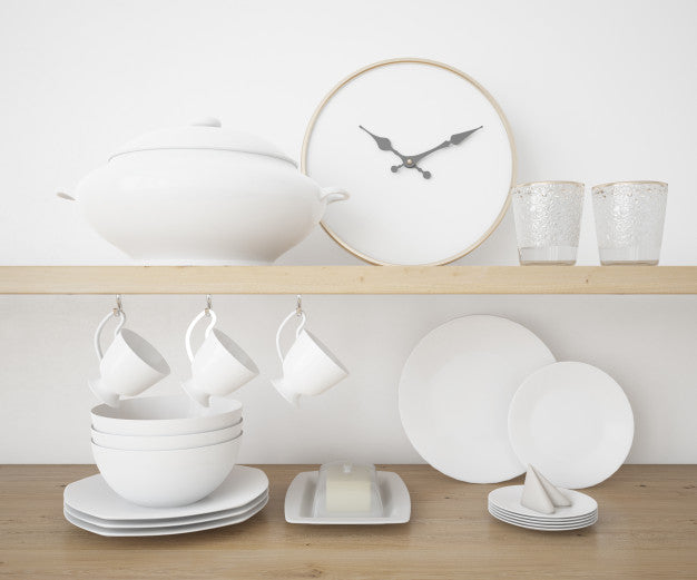 Realistic Utensils Kitchen And Cutlery Mockup Psd