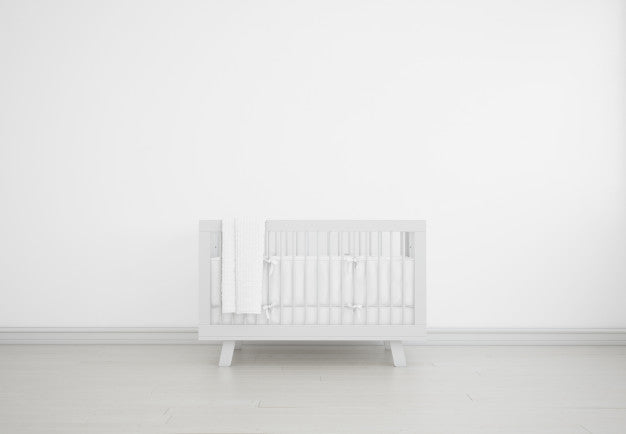 Realistic White Baby Bedroom With A Cradle Psd