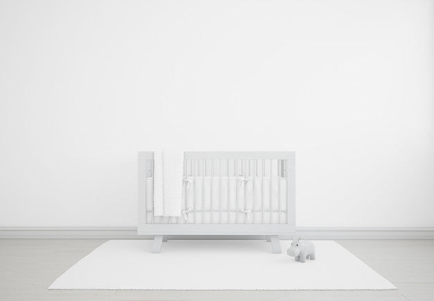 Realistic White Baby Bedroom With A Cradle Psd
