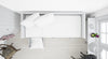 Realistic White Bedroom With Furniture On Top View Psd