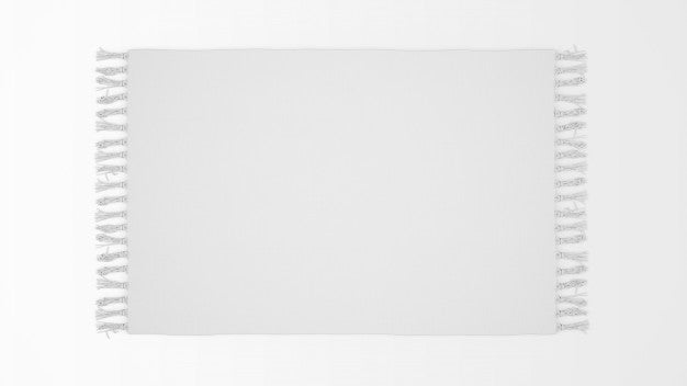 Realistic White Carpet On Top View Psd