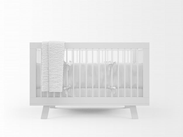 Realistic White Cradle Isolated On White Psd