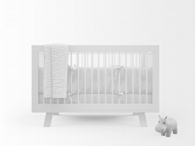 Realistic White Cradle Isolated On White Psd