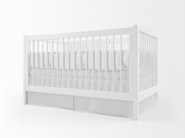 Realistic White Cradle Isolated On White Psd