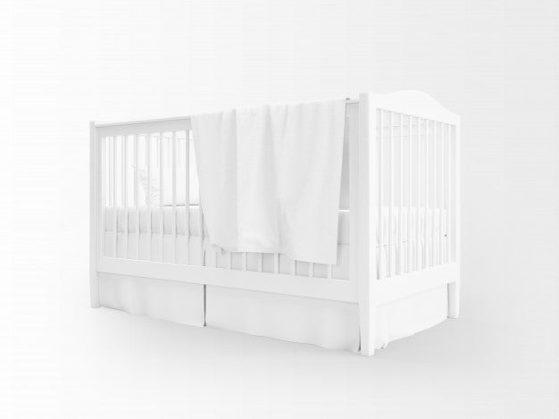 Realistic White Cradle Isolated On White Psd