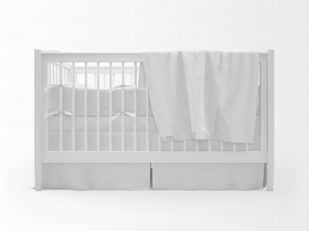 Realistic White Cradle Isolated On White Psd