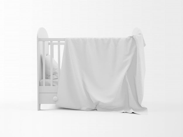 Realistic White Cradle Isolated On White Psd