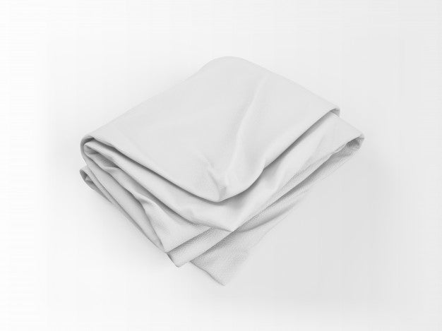 Realistic White Duvet Mockup Psd