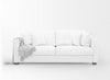 Realistic White Sofa Mockup Psd