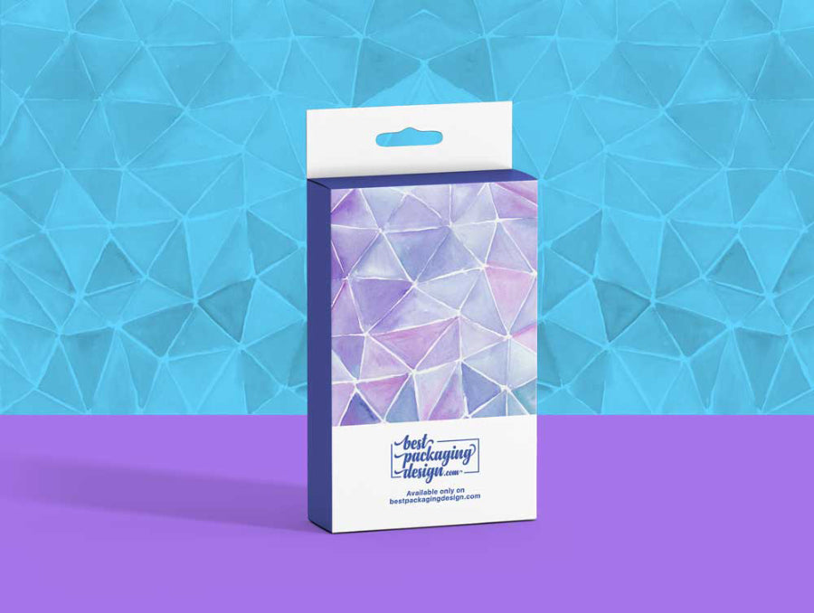 Rectangle Pharmacy or Shop Hanger Box PSD Mockup