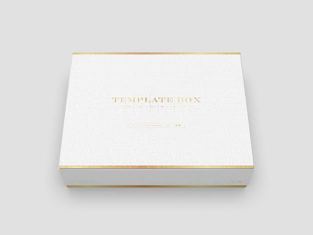 Rectangular Cardboard Box Mockup Psd