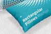 Rectangular Pillows Mockup, Close-Up Psd