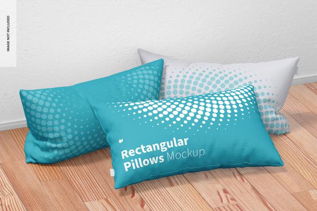 Rectangular Pillows Set Mockup Psd